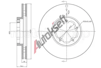 METELLI Brzdov kotou - 300 mm MT 23-1494, 23-1494