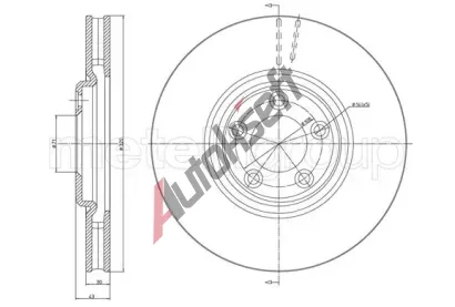 METELLI Brzdov kotou MT 23-1496C, 23-1496C