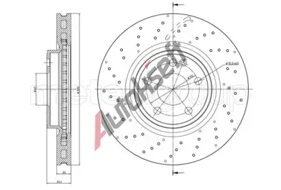 METELLI Brzdov kotou - 320 mm MT 23-1513FC, 23-1513FC