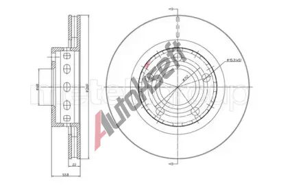 METELLI Brzdov kotou - 269 mm MT 23-1517C, 23-1517C
