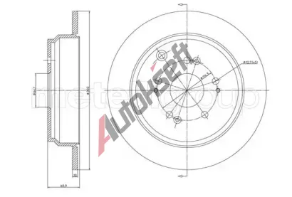 METELLI Brzdov kotou - 302 mm MT 23-1518C, 23-1518C