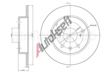 METELLI Brzdov� kotou� - 259 mm MT 23-1531C, 23-1531C