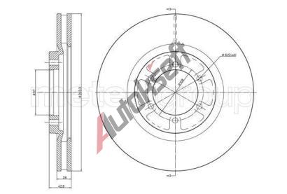 METELLI Brzdov kotou - 303 mm MT 23-1537C, 23-1537C