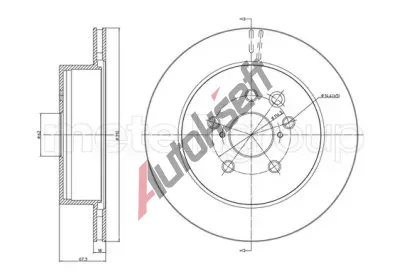 METELLI Brzdový kotouč - 310 mm MT 23-1541C, 23-1541C METELLI Brzdový kotouč - 310 mm MT 23-1541C, 23-1541C