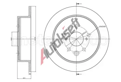 METELLI Brzdov kotou - 291 mm MT 23-1545C, 23-1545C