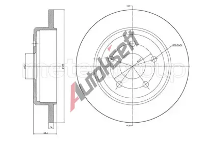METELLI Brzdov kotou - 320 mm MT 23-1546C, 23-1546C