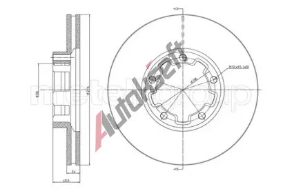 METELLI Brzdový kotouč - 276 mm MT 23-1557, 23-1557 METELLI Brzdový kotouč - 276 mm MT 23-1557, 23-1557