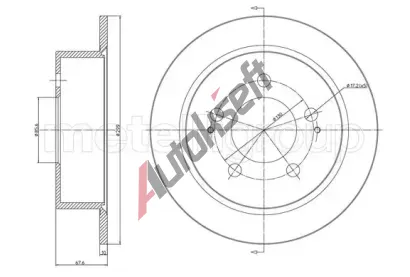 METELLI Brzdový kotouč - 299 mm MT 23-1561C, 23-1561C METELLI Brzdový kotouč - 299 mm MT 23-1561C, 23-1561C