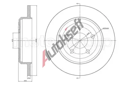 METELLI Brzdov kotou - 330 mm MT 23-1564C, 23-1564C