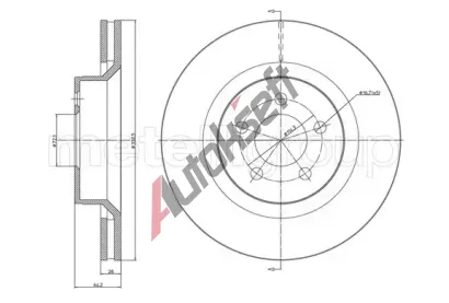 METELLI Brzdov kotou - 332 mm MT 23-1593C, 23-1593C