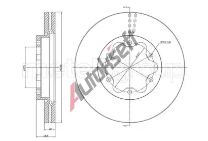 METELLI Brzdový kotouč - 285 mm MT 23-1630, 23-1630  METELLI Brzdový kotouč - 285 mm MT 23-1630, 23-1630