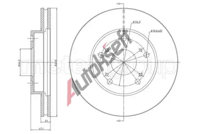 METELLI Brzdov kotou MT 23-1635C, 23-1635C