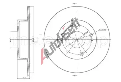 METELLI Brzdov kotou MT 23-1648C, 23-1648C