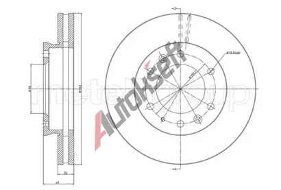 METELLI Brzdov kotou - 302 mm MT 23-1669C, 23-1669C