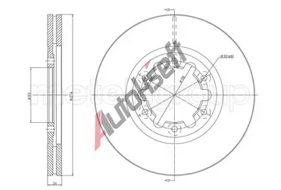 METELLI Brzdov kotou MT 23-1675C, 23-1675C