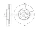 METELLI Brzdov kotou - 282 mm ‐ MT 23-1685C