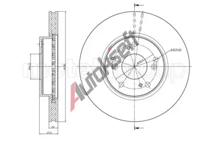 METELLI Brzdov kotou - 282 mm MT 23-1685C, 23-1685C