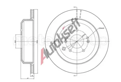 METELLI Brzdov kotou - 324 mm MT 23-1702C, 23-1702C