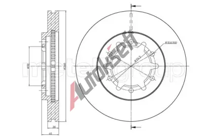 METELLI Brzdov kotou - 260 mm MT 23-1708, 23-1708