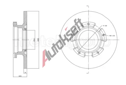 METELLI Brzdov kotou - 288 mm MT 23-1753C, 23-1753C