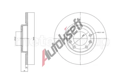 METELLI Brzdov kotou - 268 mm MT 23-1759C, 23-1759C