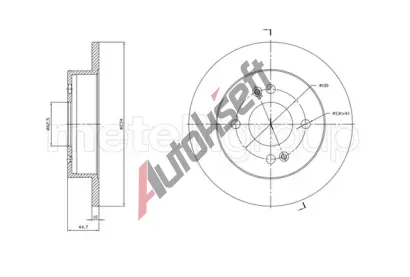 METELLI Brzdový kotouč - 234 mm MT 23-1761C, 23-1761C METELLI Brzdový kotouč - 234 mm MT 23-1761C, 23-1761C