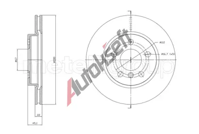METELLI Brzdov kotou - 280 mm MT 23-1770C, 23-1770C
