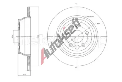 METELLI Brzdov kotou - 302 mm MT 23-1779C, 23-1779C