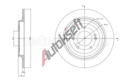 METELLI Brzdov kotou - 302 mm MT 23-1819C, 23-1819C