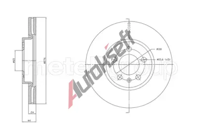 METELLI Brzdov kotou - 276 mm MT 23-1842C, 23-1842C