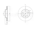 METELLI Brzdov kotou - 256 mm ‐ MT 23-1843C