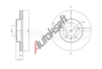 METELLI Brzdov kotou - 256 mm MT 23-1843C, 23-1843C