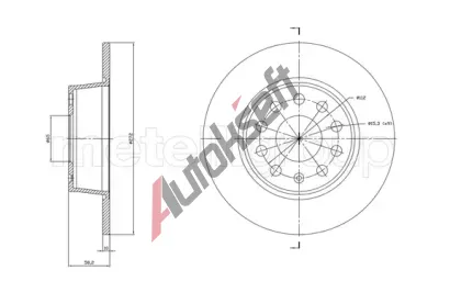 METELLI Brzdov kotou - 272 mm MT 23-1863C, 23-1863C