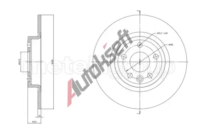METELLI Brzdov kotou - 300 mm MT 23-1864C, 23-1864C