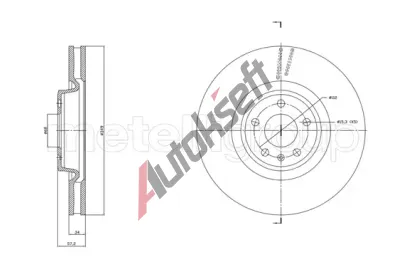 METELLI Brzdov kotou - 349 mm MT 23-1865C, 23-1865C