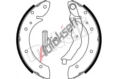 METELLI Sada brzdovch elist MT 53-0015, 53-0015