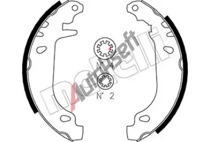 METELLI Sada brzdovch elist MT 53-0022, 53-0022