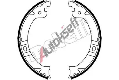 METELLI Sada brzdov�ch �elist� parkovac� brzdy MT 53-0027, 53-0027