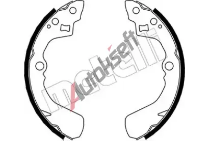 METELLI Sada brzdovch elist MT 53-0037, 53-0037