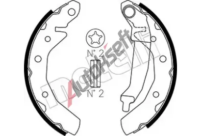 METELLI Sada brzdovch elist MT 53-0046, 53-0046