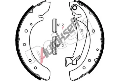 METELLI Sada brzdovch elist MT 53-0073, 53-0073