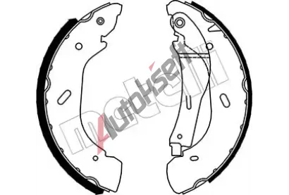 METELLI Sada brzdovch elist MT 53-0134, 53-0134