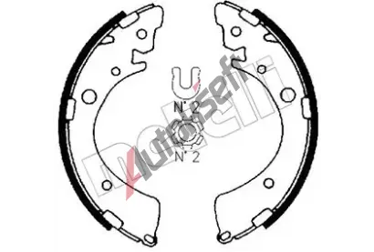 METELLI Sada brzdovch elist MT 53-0153, 53-0153