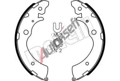 METELLI Sada brzdovch elist MT 53-0154, 53-0154