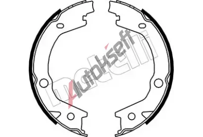 METELLI Sada brzdovch elist parkovac brzdy MT 53-0184, 53-0184