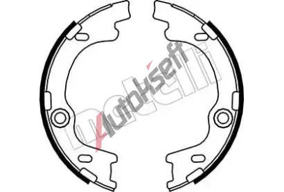 METELLI Sada brzdovch elist parkovac brzdy MT 53-0185, 53-0185