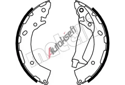 METELLI Sada brzdových čelistí MT 53-0189, 53-0189 METELLI Sada brzdových čelistí MT 53-0189, 53-0189