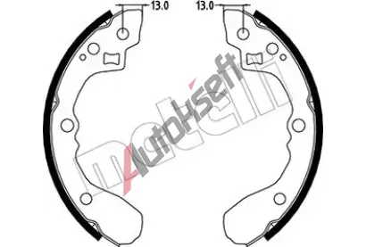 METELLI Sada brzdovch elist MT 53-0220, 53-0220