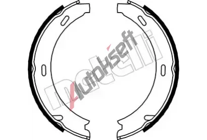 METELLI Sada brzdovch elist parkovac brzdy MT 53-0233, 53-0233