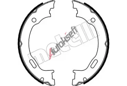 METELLI Sada brzdových čelistí parkovací brzdy MT 53-0242, 53-0242 METELLI Sada brzdových čelistí parkovací brzdy MT 53-0242, 53-0242